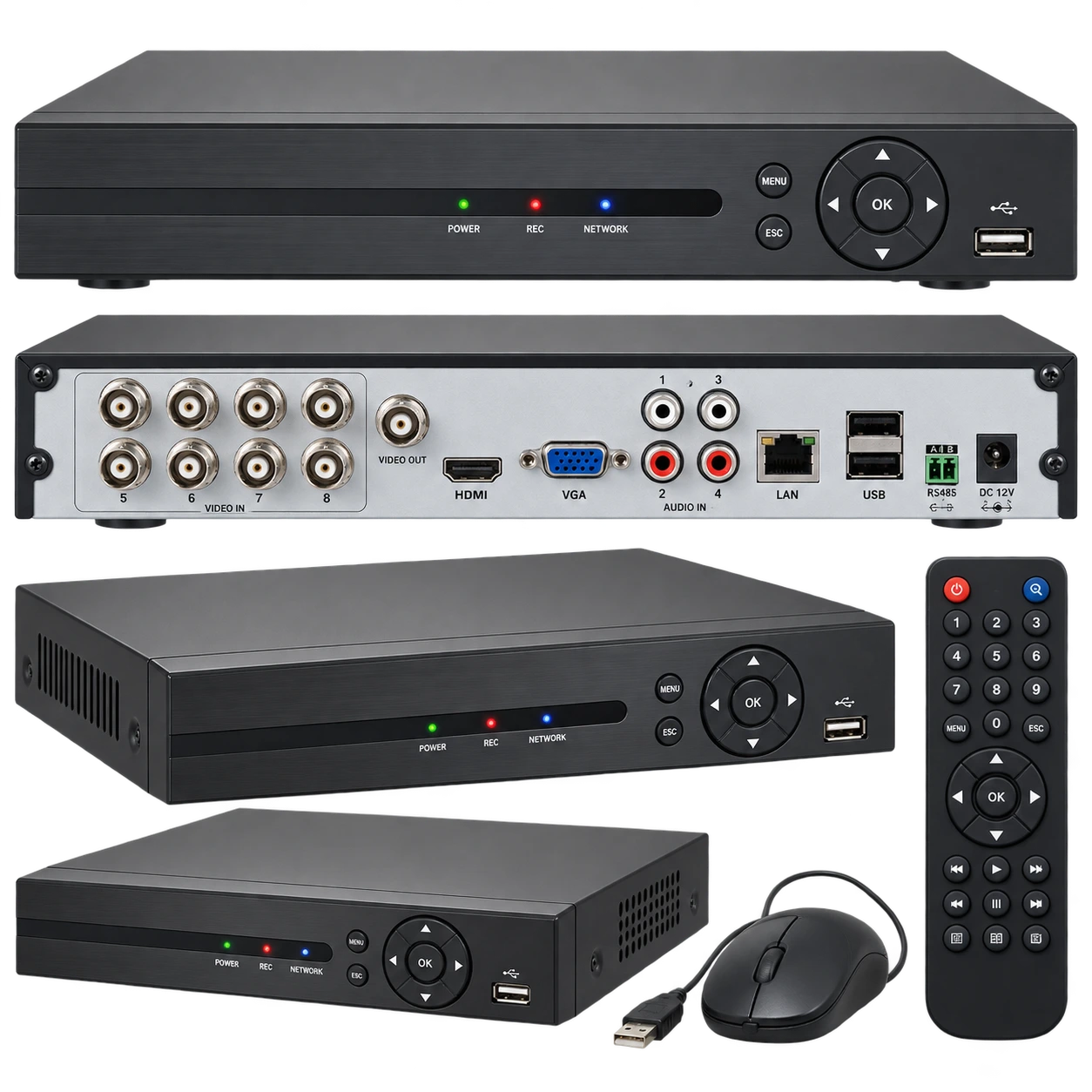 Digital video recorder for analog CCTV camera systems